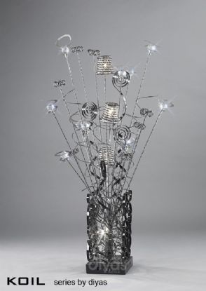 Koil Aluminium Crystal Table Lamps Diyas Home Modern Crystal Table Lamps Koil Aluminium Crystal Table Lamps Diyas Home Modern Crystal Table Lamps